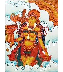 Mohini enchanting Asuras,
