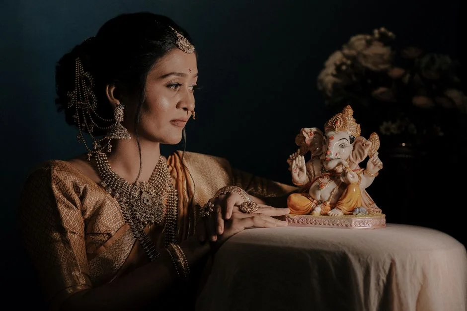 Parvati and Ganesha,