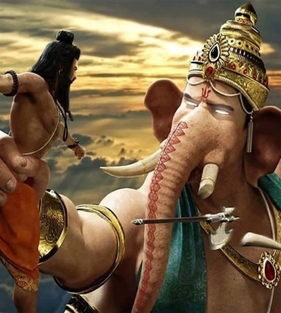Parashurama vs Ganesha,
