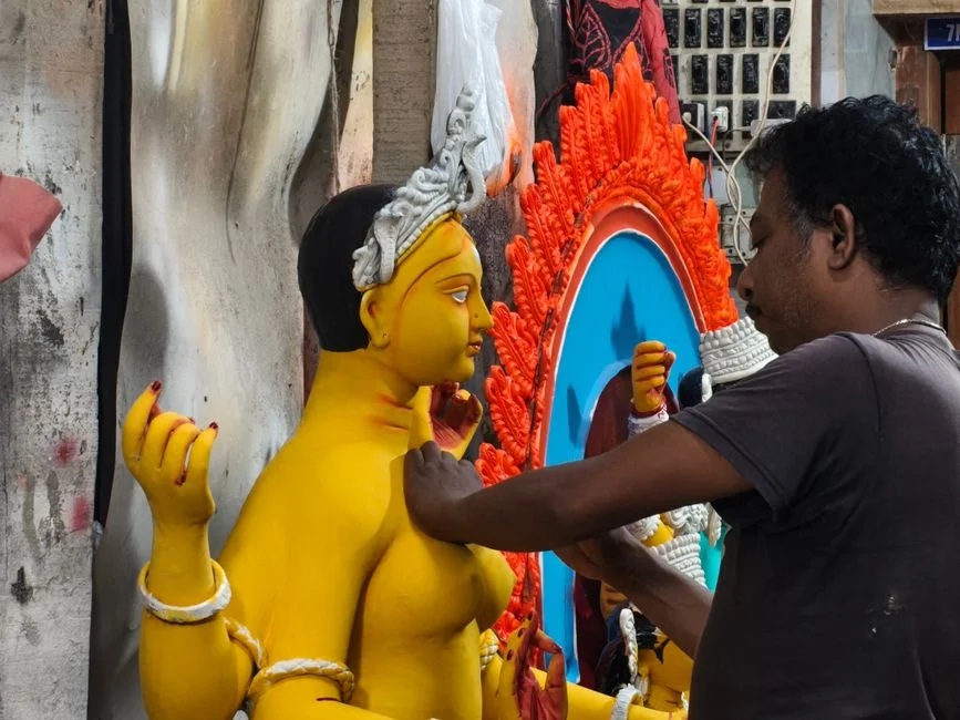 Goddess Parvati creating