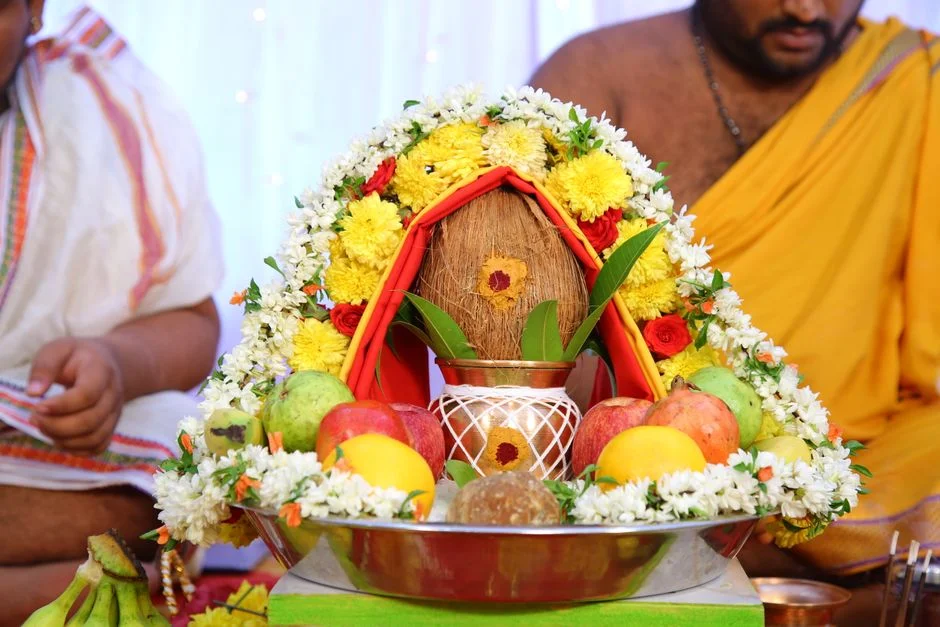 Hindu puja offerings,