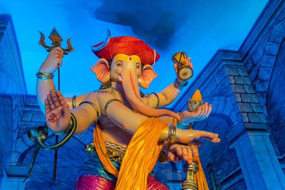 Ganesha trident symbolism,