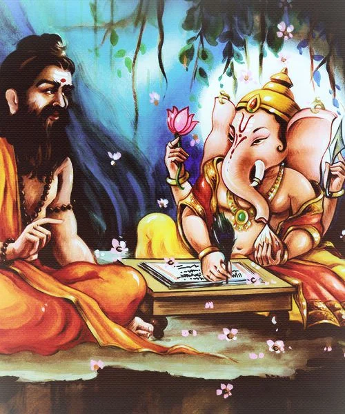 Sage Vyasa, Writing
