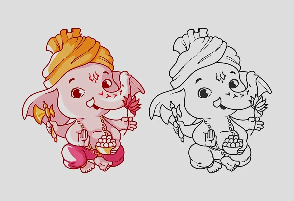 Ganesha coloring pages