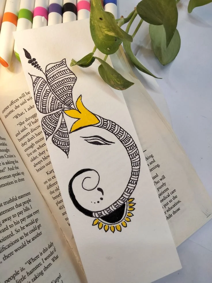 Ganesha bookmark DIY,