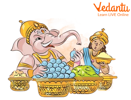 Ganesha eating palace,