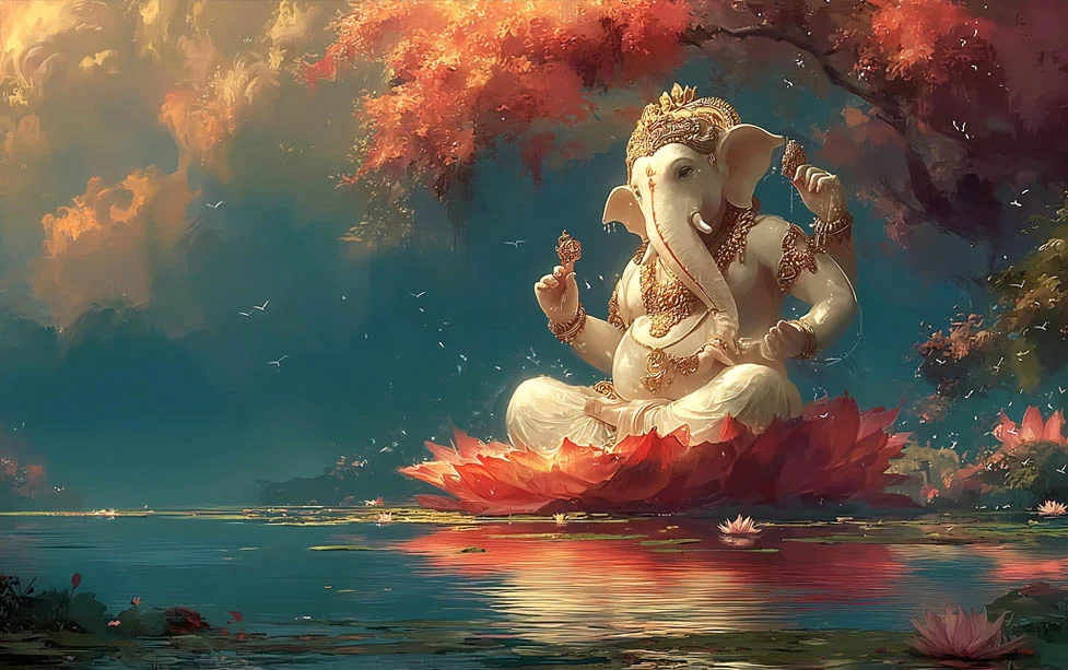 Ganesha divine family