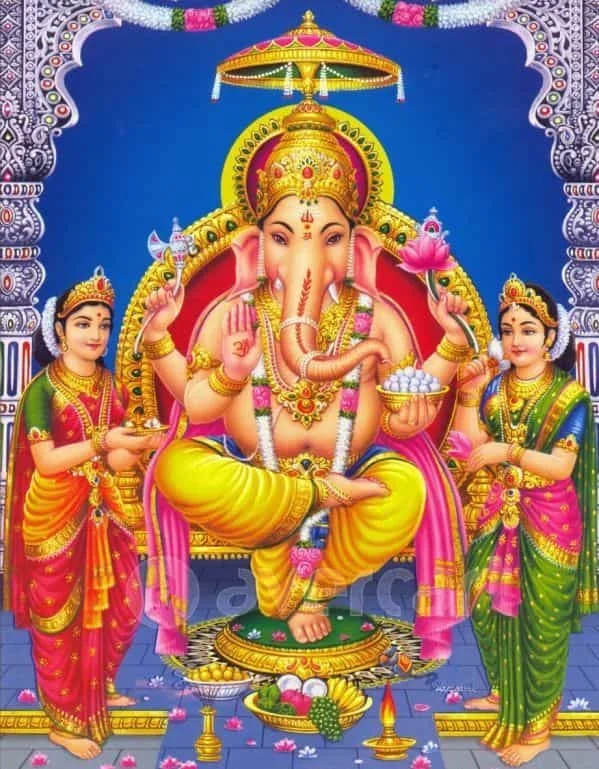 Divine wedding Ganesha,