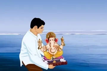 Ganesha Visarjana, immersion