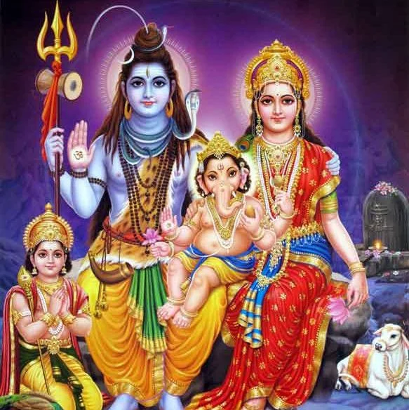 Ganesha family Kartikeya