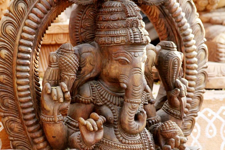 Ganesha conquering death,