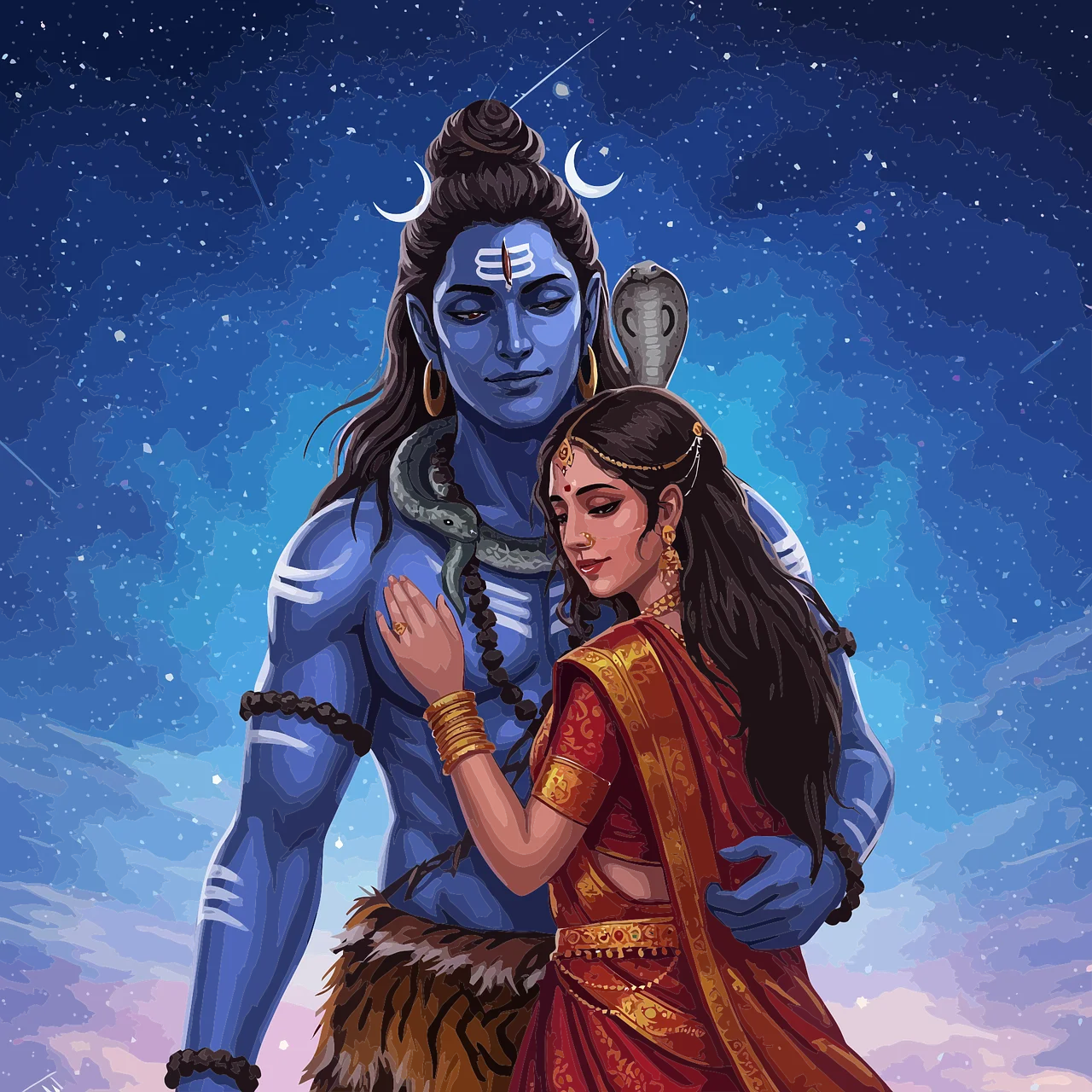 Vishnu and Shiva,
