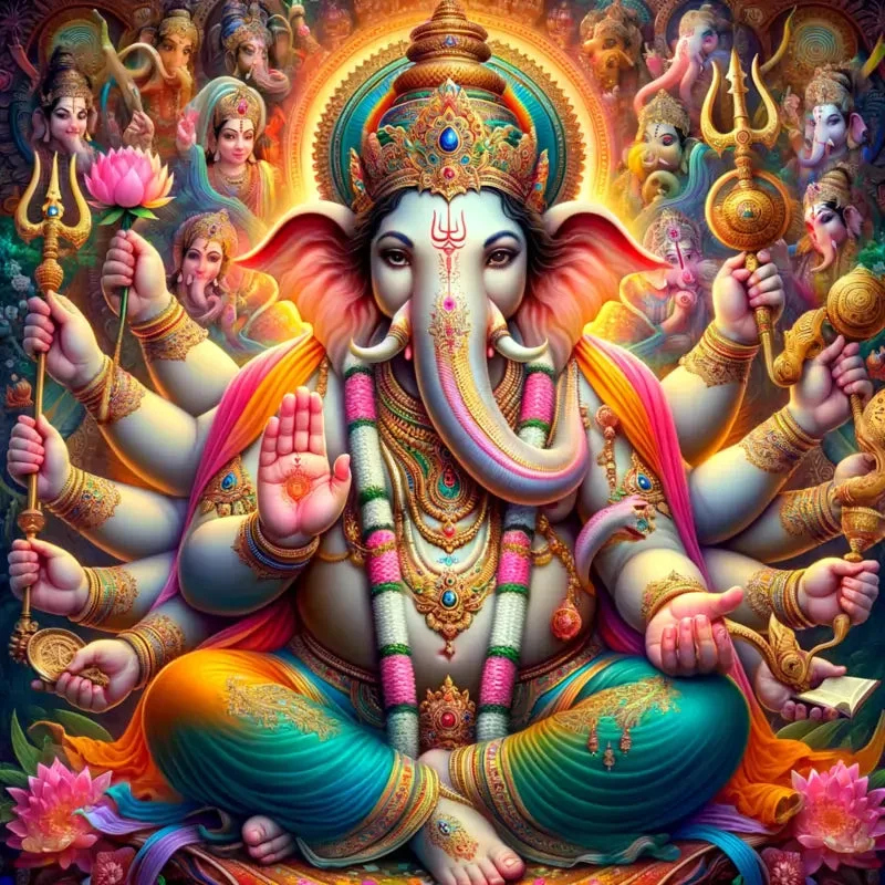Ganesha Multiple Arms,