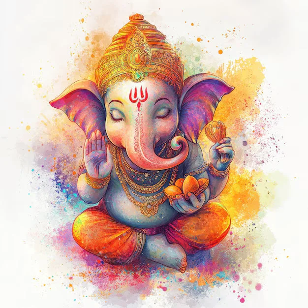 Ganesha holding Modak,