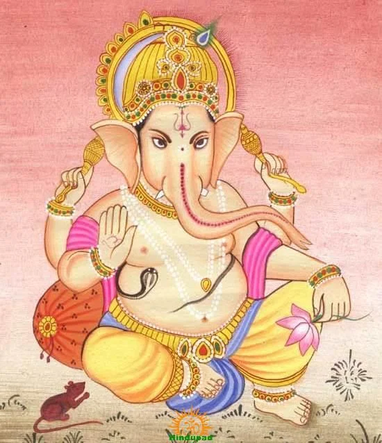 Ganesha snake belly,