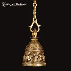 Brass temple bell,
