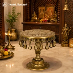 Brass Chowki pedestal,