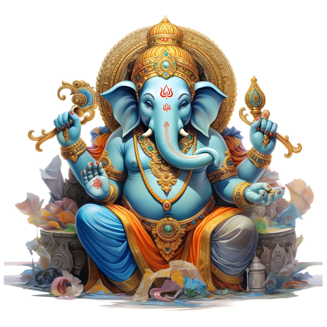 Lord Ganesha family,